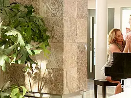 Busty Piano Sessions – Two Voluptuous Lesbians With Big Tits – PornWorld