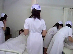 Fabulous Japanese model in Amazing Nurse, Group Sex JAV clip