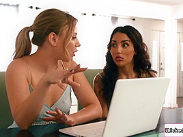 My best friend and I doing what we saw in a lesbian porn