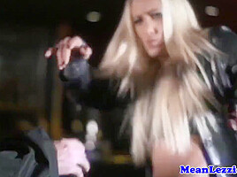 British Lezdom Fucking A Chick With A Strapon