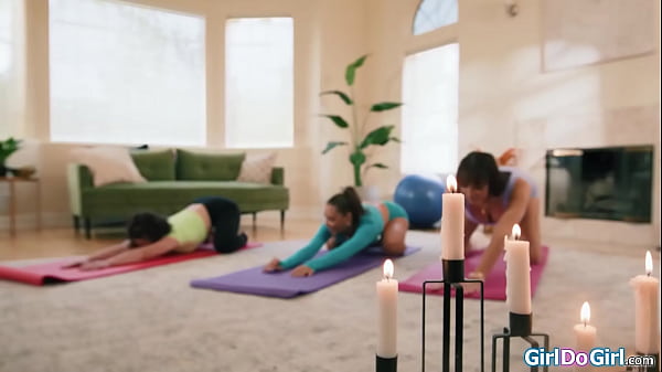 We double strapon fuck our hot latina lesbian yoga teacher